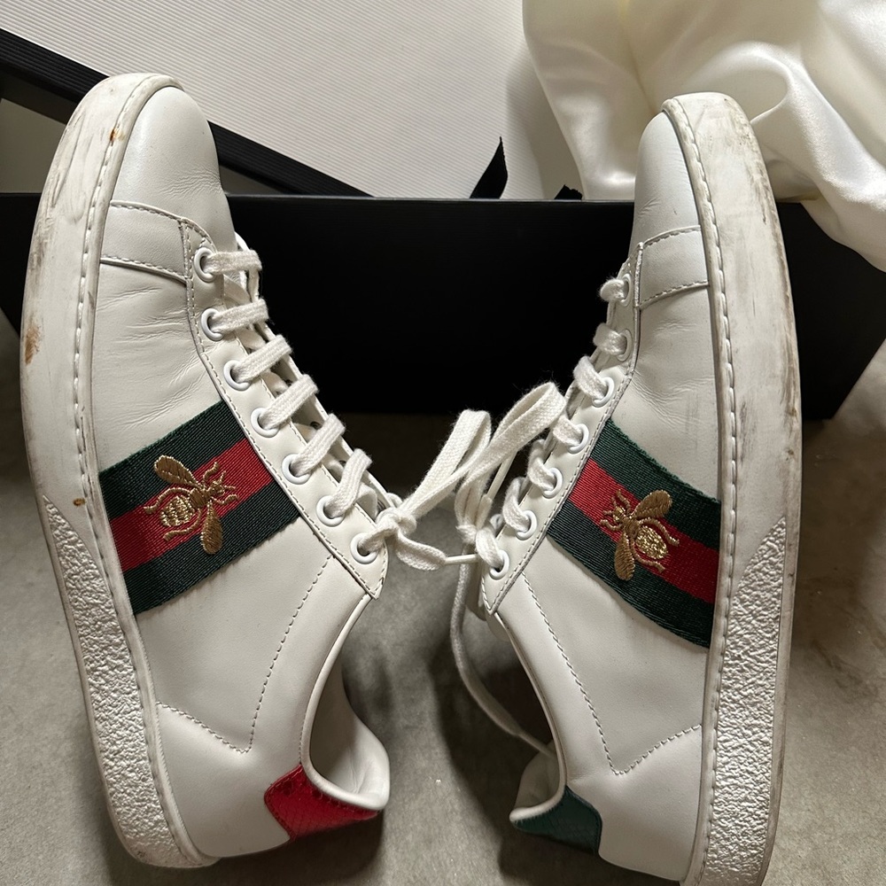 Gucci White Leather Sneaker